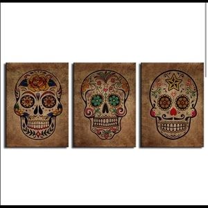 Sugar Skull Wall Decor 12x16 each
